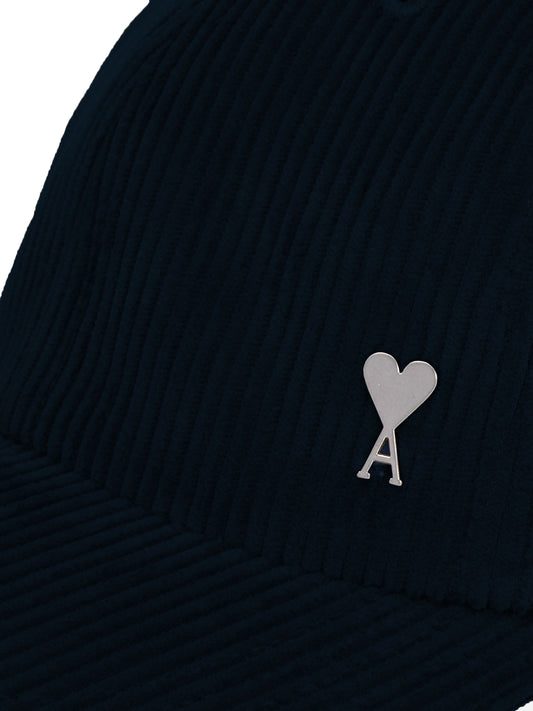 AMI Paris Ami de Coeur Baseballkappe aus Cord