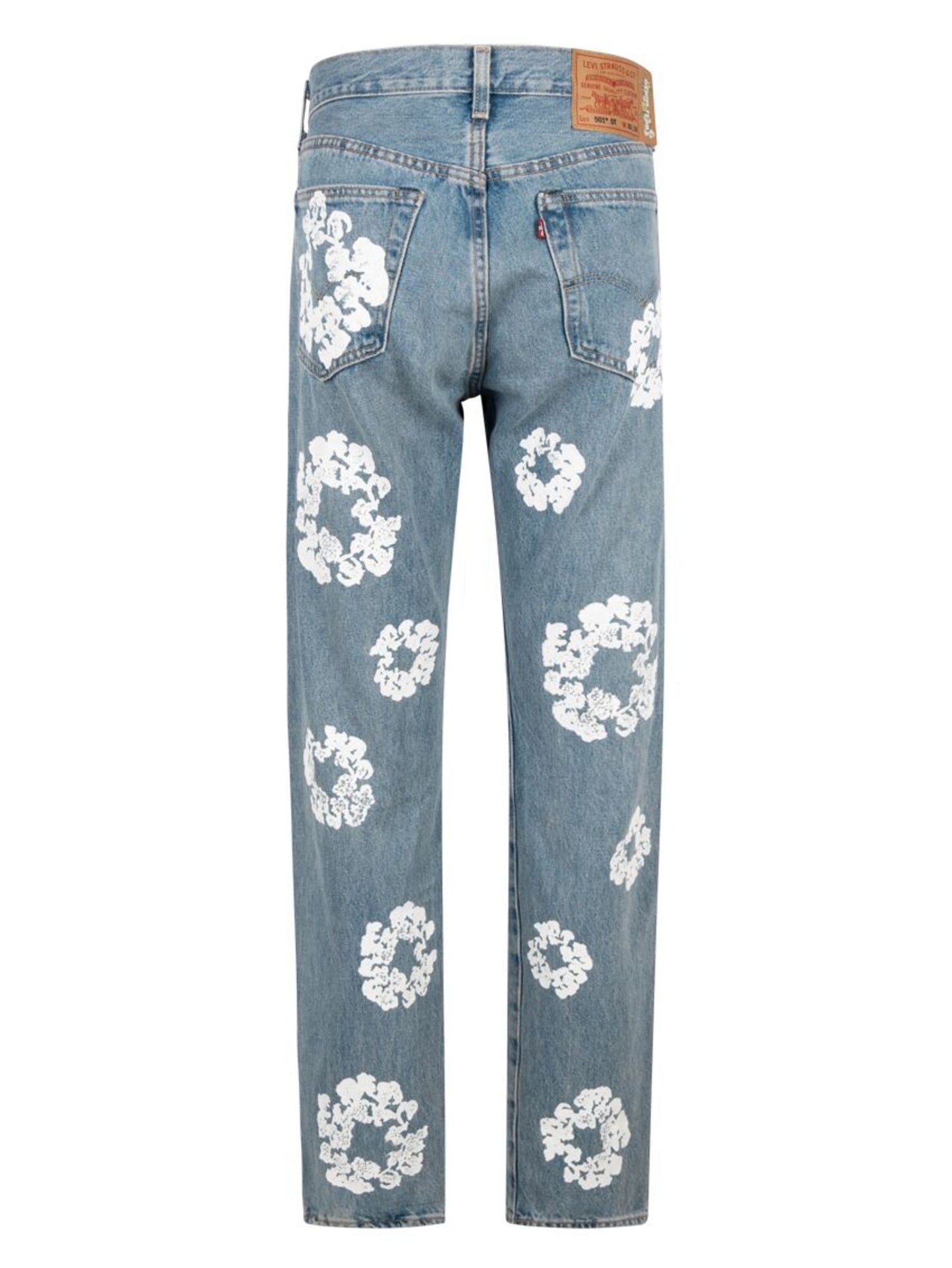 Denim Tears x Levi's Straight-Leg-Jeans mit Cotton Wreath-Print