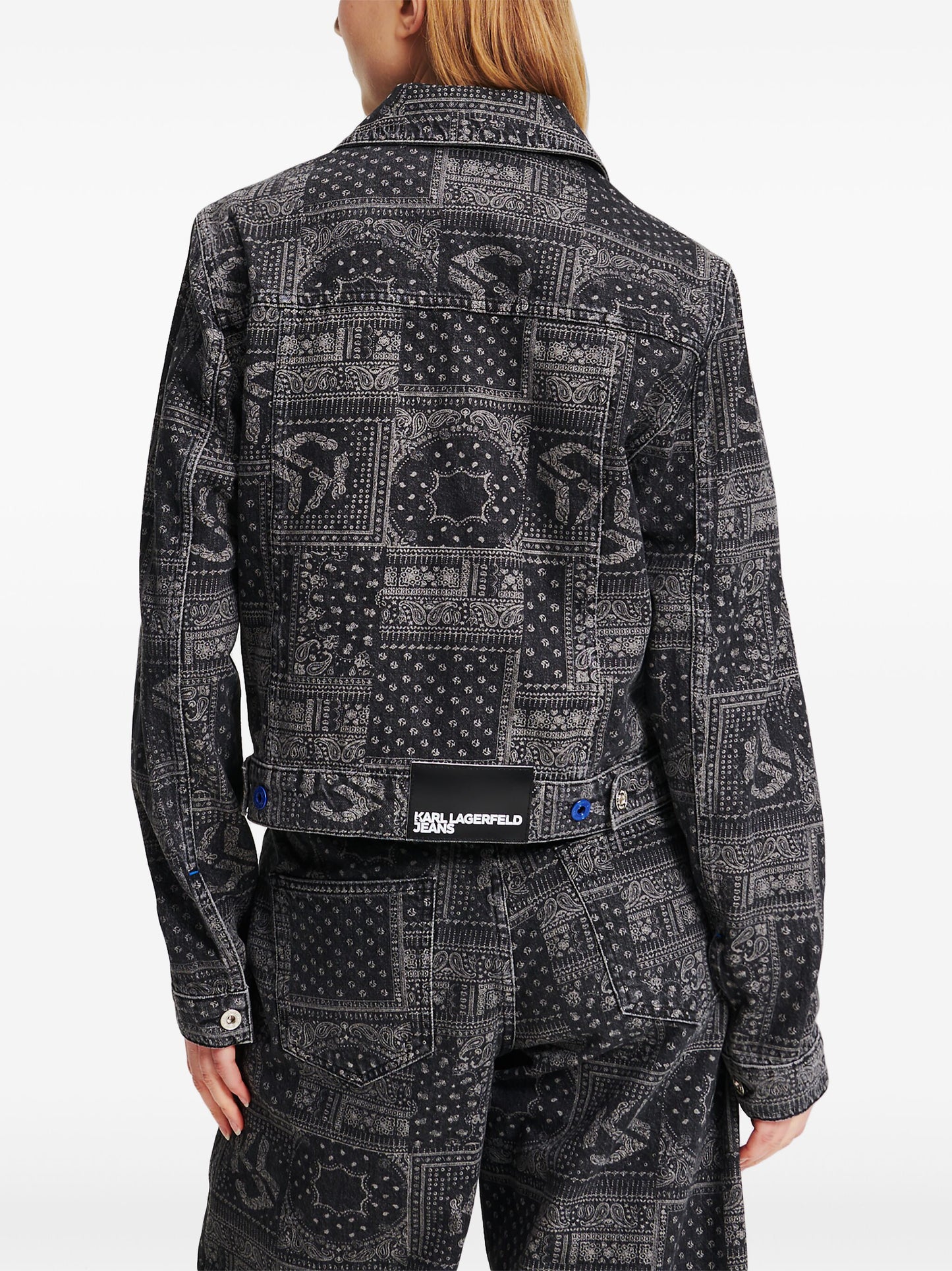 Karl Lagerfeld Jeans  Jeansjacke mit Paisley-Print