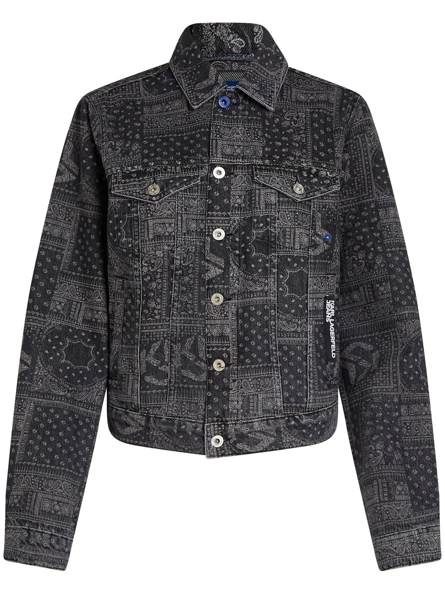 Karl Lagerfeld Jeans  Jeansjacke mit Paisley-Print