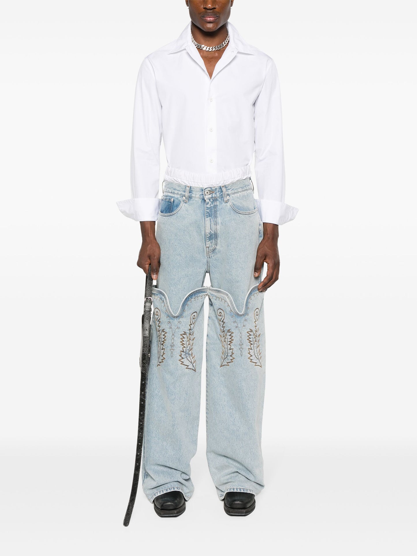 Y/Project Evergreen Maxi Cowboy Cuff Jeans