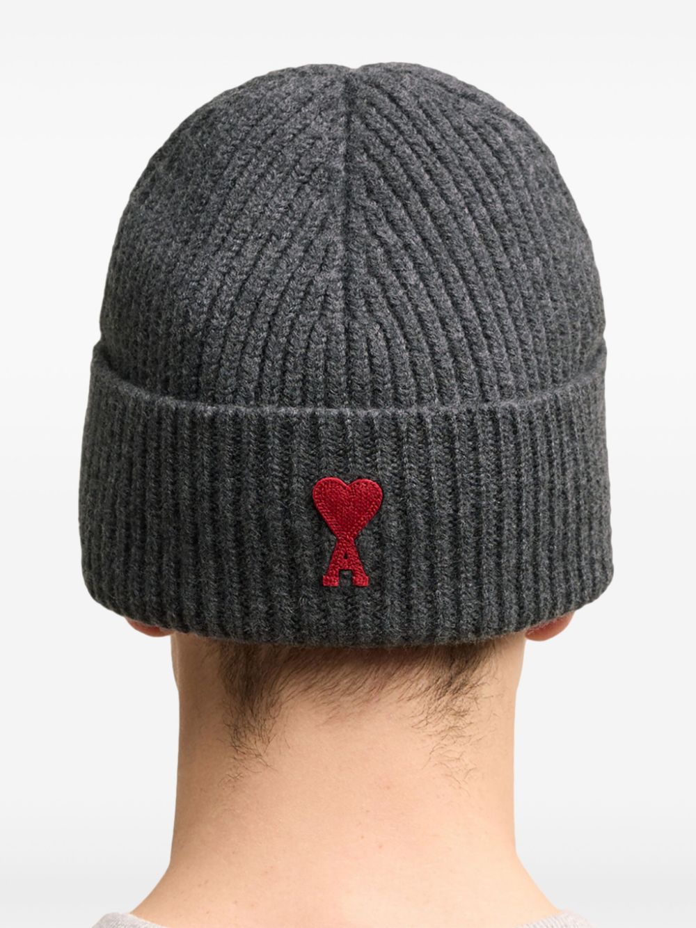 AMI Paris Beanie mit Logo-Stickerei