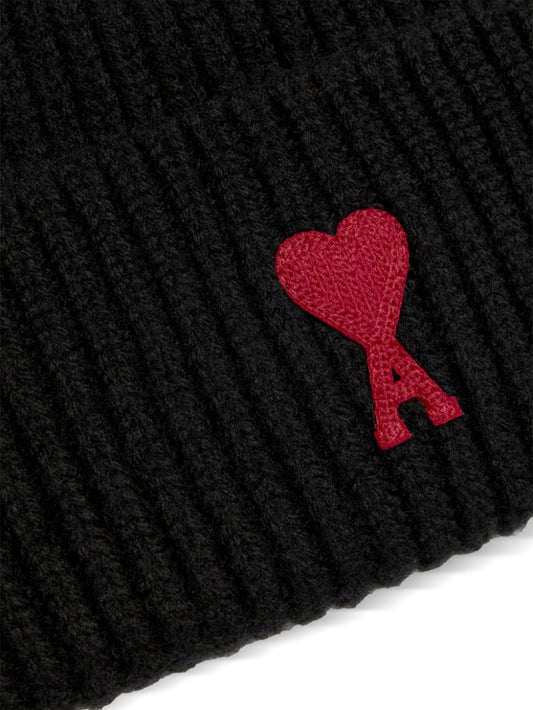 AMI Paris Beanie mit Logo-Stickerei