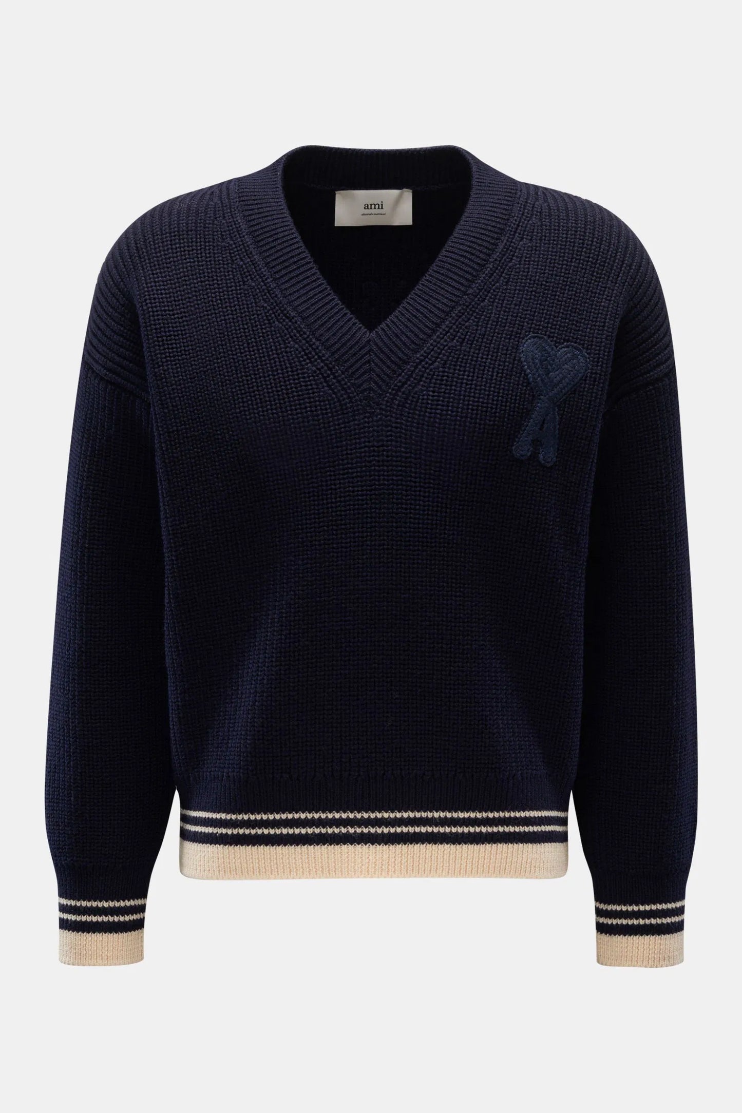 Ami Paris V-Neck Pullover navy