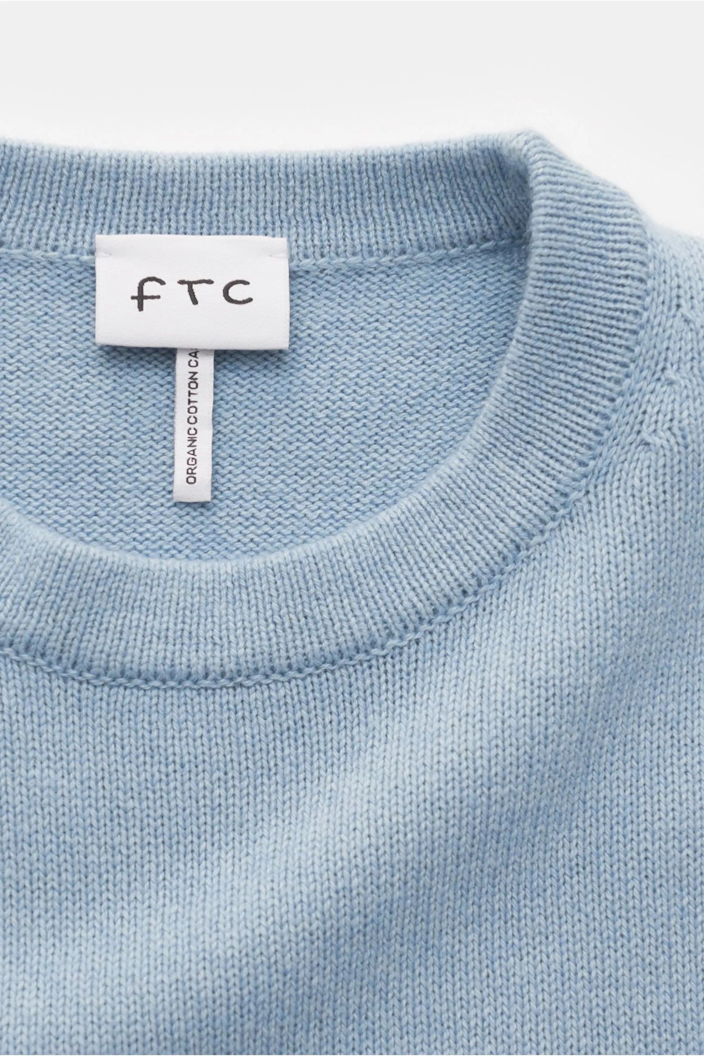 FTC Rundhalspullover rauchblau/offwhite gestreift