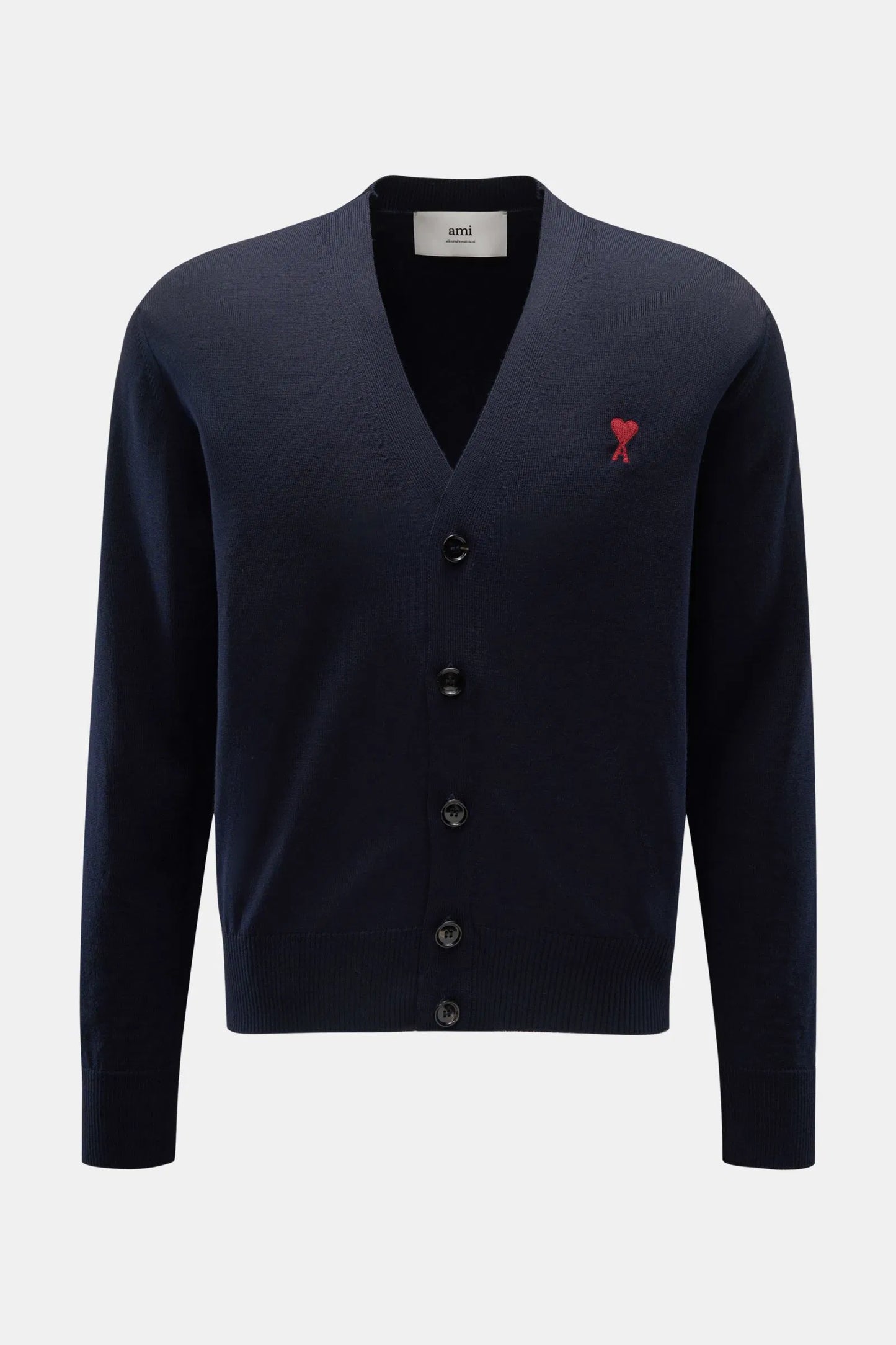 Ami Paris Merino Cardigan navy