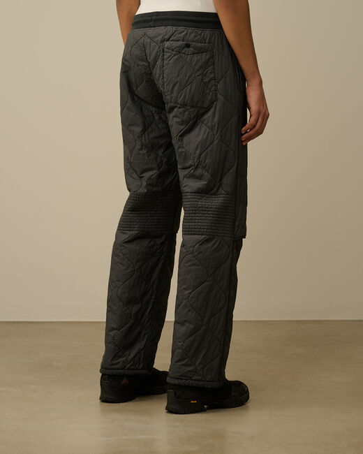 Diagonal Raised Fleece Mixed Quilted Sweatpants